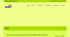 Desktop Screenshot of mudralifesciences.com