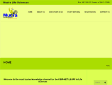 Tablet Screenshot of mudralifesciences.com